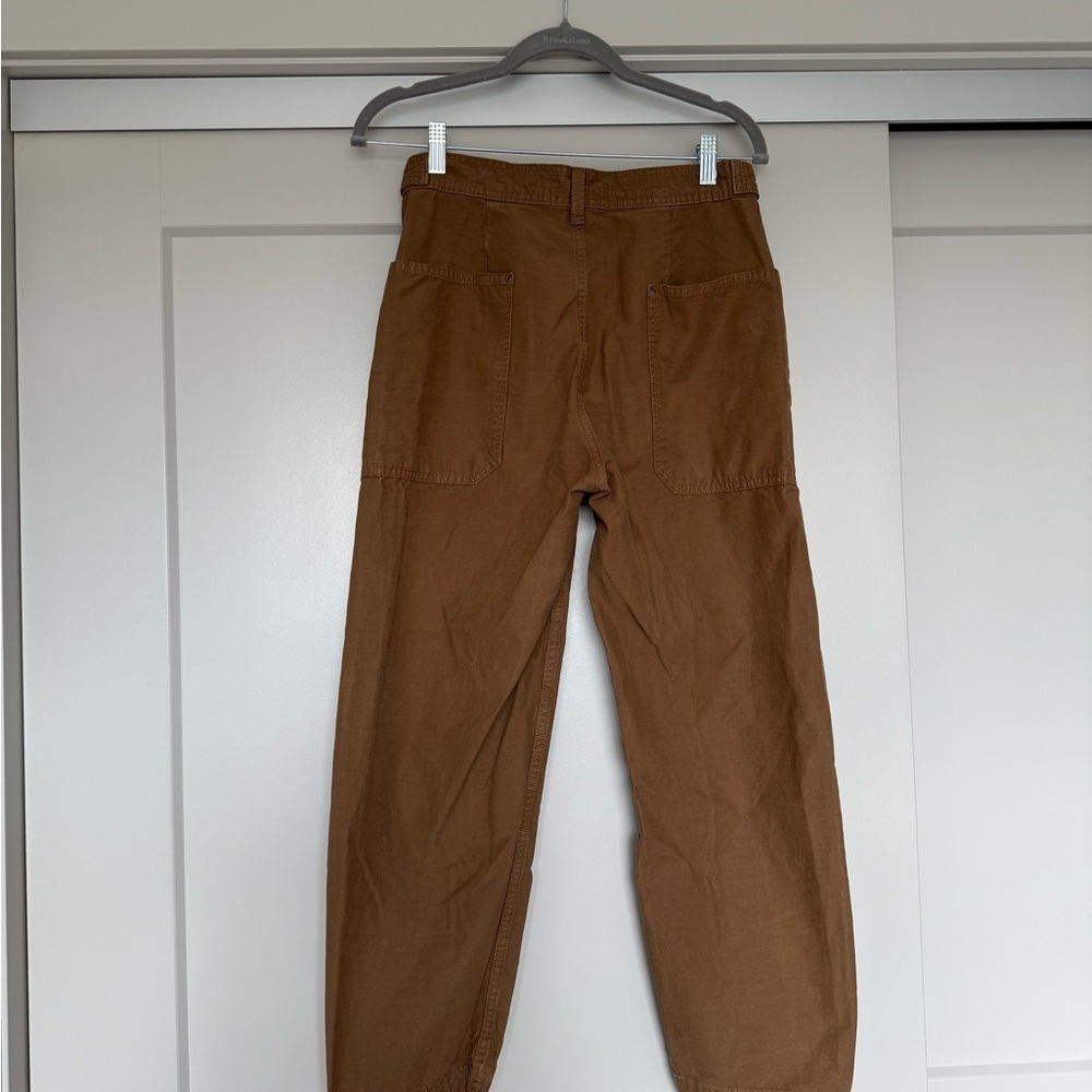 Everlane  Adjustable Waist Brown Barrel Pants - Picture 6 of 6